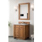James Martin Bristol (single) 30-Inch Saddle Brown Bathroom Vanity - 157-V30-SBR