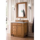 James Martin Bristol (single) 36-Inch Saddle Brown Vanity - 157-V36-SBR