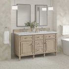 James Martin Lorelai (double) 60-Inch Whitewashed Oak Cabinet - 424-V60D-WWO