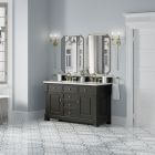 James Martin Brookfield (double) 60-Inch Black Onyx Vanity - 547-V60D-BKO
