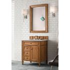 James Martin Brittany (single) 30-Inch Saddle Brown Vanity - 650-V30-SBR