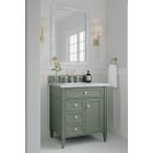 James Martin Brittany (single) 30-Inch Smokey Celadon Vanity - 650-V30-SC