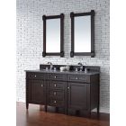 James Martin Brittany (double) 60-Inch Burnished Mahogany Vanity - 650-V60D-M-BNM