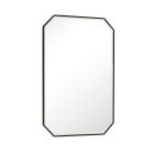 James Martin Rohe 24-Inch Octagon Matte Black Modern Bathroom Mirror