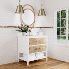 James Martin Olena (single) 36-Inch Light Mappa Burl Vanity - D804-V36-LMB