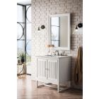 James Martin Athens (single) 29.88-Inch Glossy White Vanity - E645-V30-GW