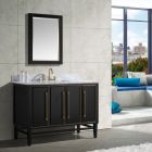 Avanity Mason (single) 49-Inch Black Vanity With Gold Trim - MASON-V48-BKG