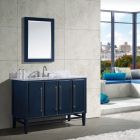 Avanity Mason (single) 49-Inch Navy Blue Vanity With Silver Trim - MASON-V48-NBS