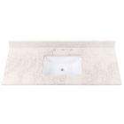 Avanity QUT49AL-RS (single) 49-inch Lotte Radianz Alluring Quartz Countertop & Rectangular Sink