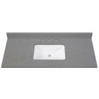 Avanity QUT49CO-RS (single) 49-inch Lotte Radianz Contrail Matte Quartz Countertop & Rectangular Sink