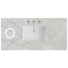 James Martin (single) 48-inch Freepower Wireless Charging Silestone Victorian Silver Quartz Countertop & Rectangular Sink - 3cm Thick