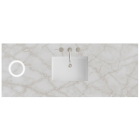 James Martin (single) 60-inch Freepower Wireless Charging Silestone Victorian Silver Quartz Countertop & Rectangular Sink - 3cm Thick