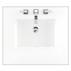 James Martin (single) 26-inch Silestone White Zeus Quartz Countertop & Rectangular Sink - 3cm Thick