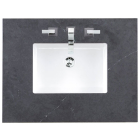 James Martin (single) 30-inch Silestone Charcoal Soapstone Quartz Countertop & Rectangular Sink - 3cm Thick