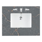 James Martin (single) 30-inch Silestone Parisien Bleu Quartz Countertop & Rectangular Sink - 3cm Thick