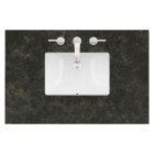James Martin (single) 36-inch Eclos Phantome Engineered Stone/Glass Countertop & Rectangular Sink - 3cm Thick