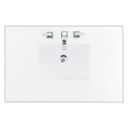 James Martin (single) 36-inch Silestone White Zeus Quartz Countertop & Rectangular Sink - 3cm Thick