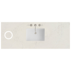 James Martin (single) 60-inch Freepower Wireless Charging Silestone Siberian Quartz Countertop & Rectangular Sink - 3cm Thick