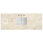 James Martin (single) 60-inch Freepower Wireless Charging Eclos Tajnar Engineered Stone/Glass Countertop & Rectangular Sink - 3cm Thick