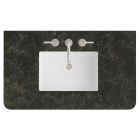 James Martin (single) 36-inch Eclos Phantome Rounded Engineered Stone/Glass Countertop & Rectangular Sink - 3cm Thick / 3-Hole