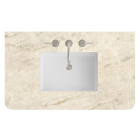 James Martin (single) 36-inch Eclos Tajnar Rounded Engineered Stone/Glass Countertop & Rectangular Sink - 3cm Thick / 3-Hole