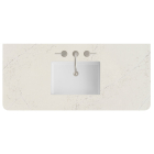 James Martin (single) 48-inch Silestone Siberian Rounded Quartz Countertop & Rectangular Sink - 3cm Thick / 3-Hole