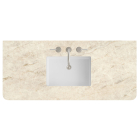 James Martin (single) 48-inch Eclos Tajnar Rounded Engineered Stone/Glass Countertop & Rectangular Sink - 3cm Thick / 3-Hole