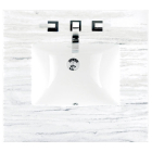 James Martin (single) 26-inch Arctic Fall Solid Surface Countertop & Rectangular Sink - 3cm Thick