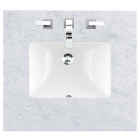 James Martin (single) 26-inch Carrara Marble Countertop & Rectangular Sink - 3cm Thick