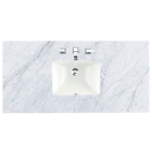 James Martin (single) 48-inch Carrara Marble Countertop & Rectangular Sink - 3cm Thick