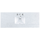 James Martin (single) 60-inch Carrara Marble Countertop & Rectangular Sink - 3cm Thick