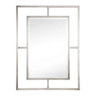 James Martin Boston 30-Inch Brushed Nickel Mirror