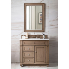 James Martin Bristol (single) 36-Inch Whitewashed Walnut Vanity - 157-V36-WW