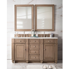 James Martin Bristol (double) 60-Inch Whitewashed Walnut Vanity - 157-V60D-M-WW