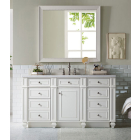 James Martin Bristol (single) 60-Inch Bright White Vanity Cabinet - 157-V60S-M-BW