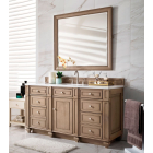 James Martin Bristol (single) 60-Inch Whitewashed Walnut Vanity Cabinet - 157-V60S-M-WW