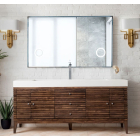 James Martin Linear (single) 72.5-Inch Mid Century Walnut Modern Bathroom Vanity - 210-V72S-WLT