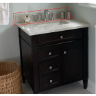 Silestone 30-inch Eternal Pearl Jasmine Quartz Backsplash & Optional Sidesplashes - 2cm Thick