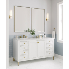 James Martin Chicago (double) 60-Inch Glossy White Vanity Cabinet - 503-V60D-GW