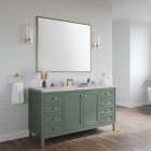 James Martin Chicago (single) 60-Inch Smokey Celadon Cabinet - 503-V60S-SC