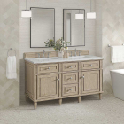 James Martin Lorelai (double) 60-Inch Whitewashed Oak Cabinet - 424-V60D-WWO