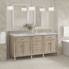 James Martin Lorelai (double) 72-Inch Whitewashed Oak Vanity Cabinet - 424-V72-M-WWO