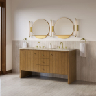 James Martin Hudson (double) 60-Inch Honey Oak Vanity Cabinet - 435-V60D-HNO