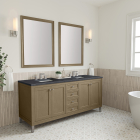 James Martin Chicago (double) 72-Inch Walnut Whisper Vanity Cabinet - 503-V72-WLW