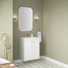 James Martin Chianti (single) 23.63-Inch Glossy White Bathroom Vanity Cabinet with Optional Base & Top - 533-V24-GW