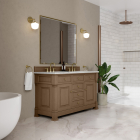 James Martin Brookfield (double) 60-Inch Pecan Vanity - 547-V60D-PCN