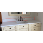 Silestone 60-inch Ethereal Noctis Quartz Backsplash & Optional Sidesplashes - 2cm Thick