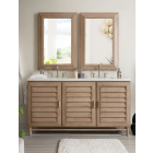 James Martin Portland (double) 60-Inch Whitewashed Walnut Vanity - 620-V60D-M-WW