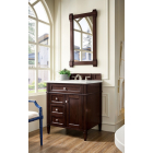 James Martin Brittany (single) 30-Inch Burnished Mahogany Vanity - 650-V30-BNM