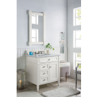 James Martin Brittany (single) 30-Inch Bright White Vanity - 655-V30-BW